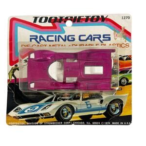 1974 Tootsie Toy Racing Car 1270 Ferrari 70s 1970s vintage